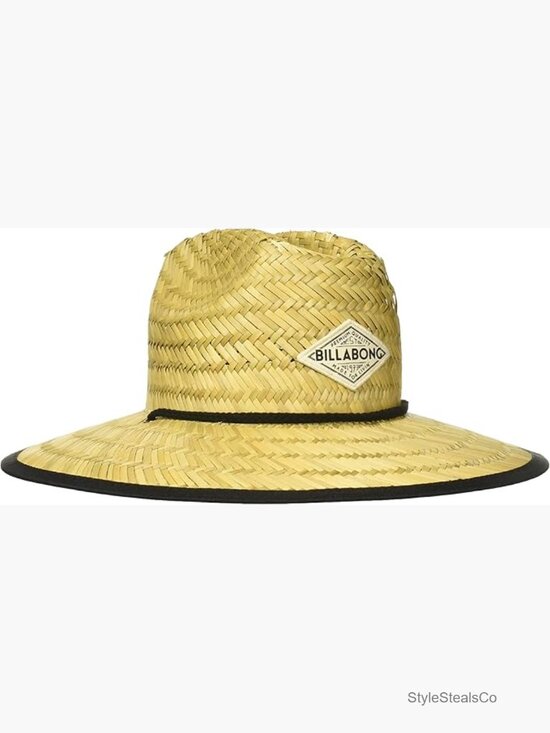 Wide Brim Lifeguard Sun Hat with Adjustable Chin Strap
